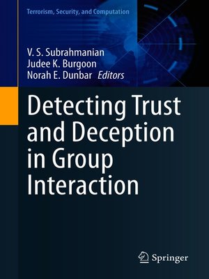 cover image of Detecting Trust and Deception in Group Interaction